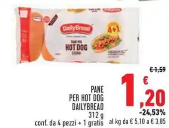 Conad Pane per hot dog DAILYBREAD offerta