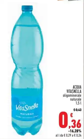 Conad ACQUA VITASNELLA oligominerale naturale offerta