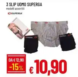 IperFamila 3 slip uomo superga modelli assortiti offerta