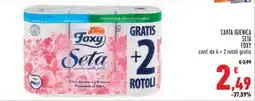 Conad Carta igienica seta FOXY offerta