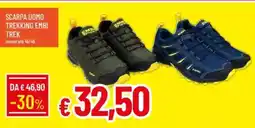 IperFamila Scarpa uomo trekking embi TREK numerata 41/46 offerta