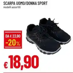 IperFamila Scarpa uomo/donna sport modelli assortiti offerta