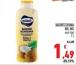 Conad Bagnoschiuma MIL MIL offerta