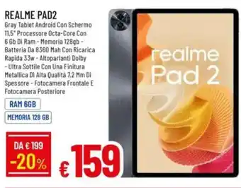 IperFamila Realme pad2 ram 6gb memoria 128 gb offerta