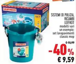 Conad Sistemi di pulizia, ricambi LEIFHEIT offerta