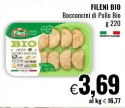 Famila FILENI BIO Bocconcini di Pollo Bio offerta