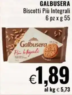 Famila GALBUSERA Biscotti Più Integrali offerta