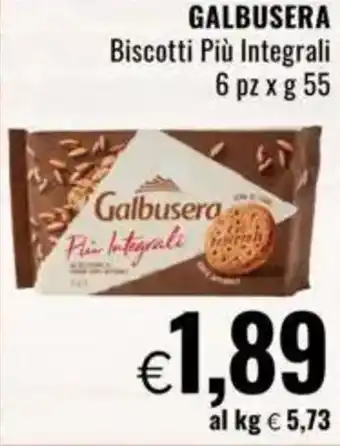 Famila GALBUSERA Biscotti Più Integrali offerta