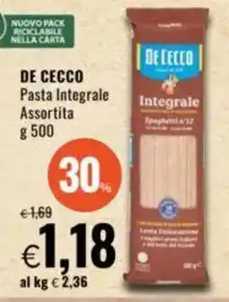 Famila DE CECCO Pasta Integrale Assortita offerta