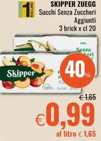 Famila SKIPPER ZUEGG Succhi Senza Zuccheri Aggiunti offerta