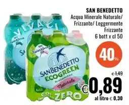 Famila SAN BENEDETTO Acqua Minerale Naturale/ Frizzante/ Leggermente Frizzante offerta