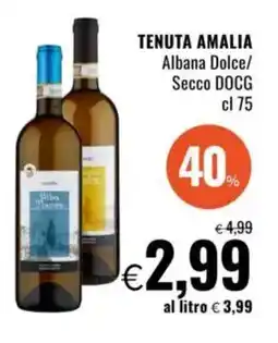 Famila TENUTA AMALIA Albana Dolce/ Secco DOCG offerta