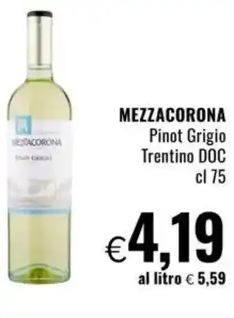 Famila MEZZACORONA Pinot Grigio Trentino DOC offerta