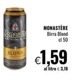 Famila MONASTÈRE Birra Blond offerta