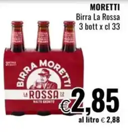 Famila MORETTI Birra La Rossa offerta