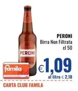 Famila PERONI Birra Non Filtrata offerta