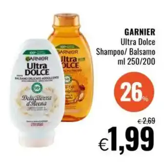 Famila GARNIER Ultra Dolce Shampoo/ Balsamo offerta