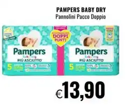 Famila PAMPERS BABY DRY Pannolini Pacco Doppio offerta