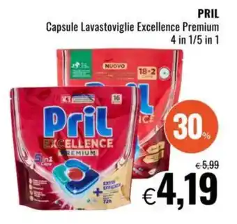 Famila PRIL Capsule Lavastoviglie Excellence Premium 4 in 1/5 in 1 offerta