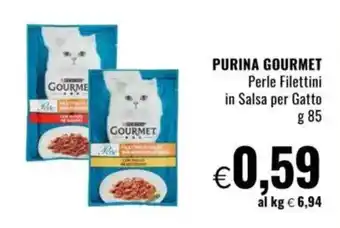 Famila PURINA GOURMET Perle Filettini in Salsa per Gatto offerta