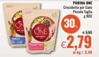 Famila PURINA ONE Crocchette per Cane Piccola Taglia offerta