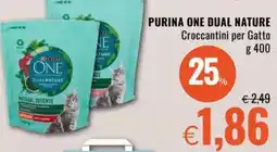 Famila PURINA ONE DUAL NATURE Croccantini per Gatto offerta