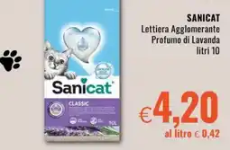 Famila SANICAT Lettiera Agglomerante Profumo di Lavanda offerta