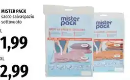 Famila MISTER PACK sacco salvaspazio sottovuoto offerta