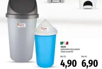 Famila SELEX pattumiera basculante colori assortiti offerta