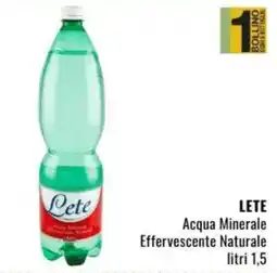 Famila LETE Acqua Minerale Effervescente Naturale offerta