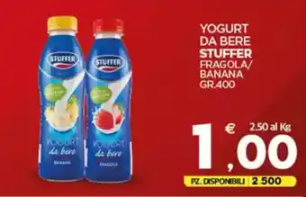 Despar Yogurt da bere stuffer fragola/ banana offerta