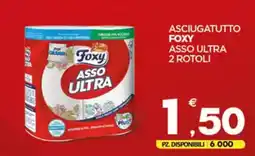 Despar Asciugatutto foxy asso ultra 2 rotoli offerta