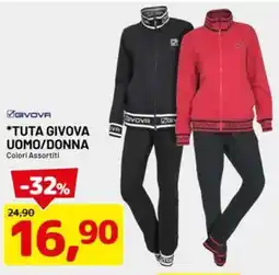 DPiù Tuta givova uomo/donna colori assortiti offerta