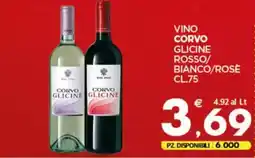 Despar Vino corvo glicine rosso/ bianco/rose offerta