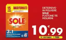 Despar Detersivo in polvere sole fustone 115 misurini offerta