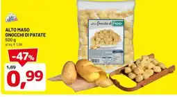 DPiù Alto maso gnocchi di patate offerta