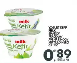 Despar Yogurt kefir milk bianco/ fragola/ avena e noci mirtillo nero offerta