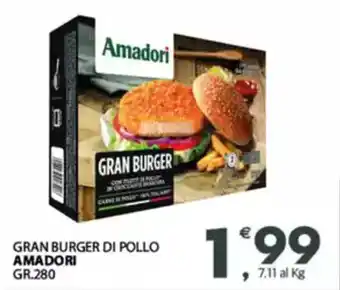 Despar Gran burger di pollo AMADORI offerta