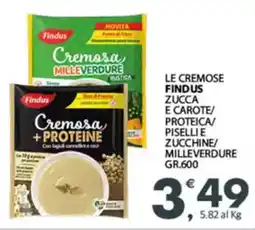 Despar Le cremose findus zucca e carote/ proteica/ piselli e zucchine/ milleverdure offerta