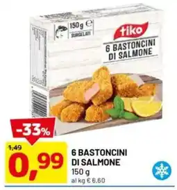 DPiù 6 bastoncini di salmone offerta