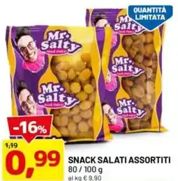 DPiù Snack salati assortiti offerta