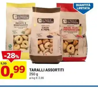 DPiù Taralli assortiti offerta