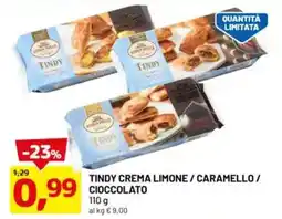 DPiù Tindy crema limone / caramello / cioccolato offerta