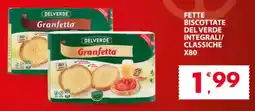 Despar Fette biscottate del verde integrali/ classiche offerta