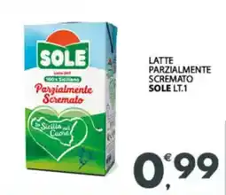 Despar Latte parzialmente scremato SOLE offerta