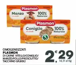 Despar Omogeneizzati plasmon di carne vitello/coniglio offerta