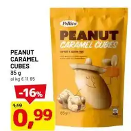 DPiù Peanut caramel cubes offerta