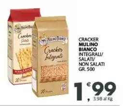 Despar Cracker mulino bianco integrali/ salati non salati offerta