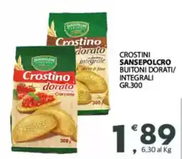 Despar Crostini sansepolcro buitoni dorati/ integrali offerta