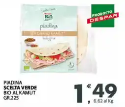 Despar Piadina scelta verde bio al kamut offerta